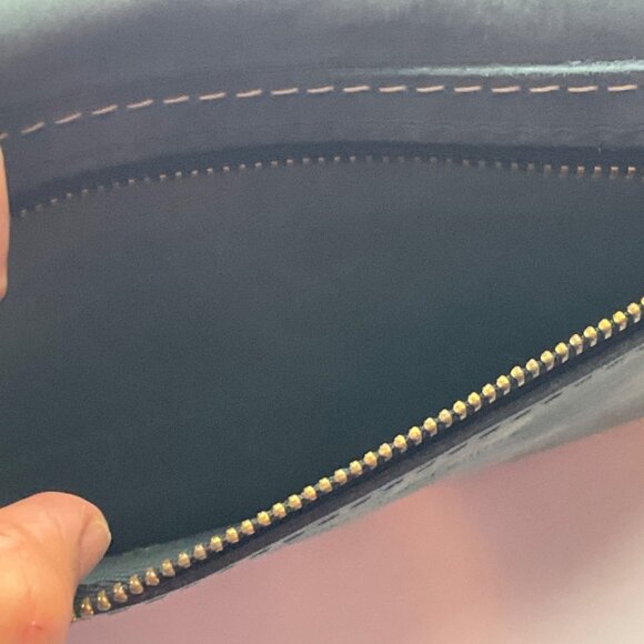 Portland Leather Goods Envelope Clutch Crossbody Bag Gray Convertible - Picture 11 of 15